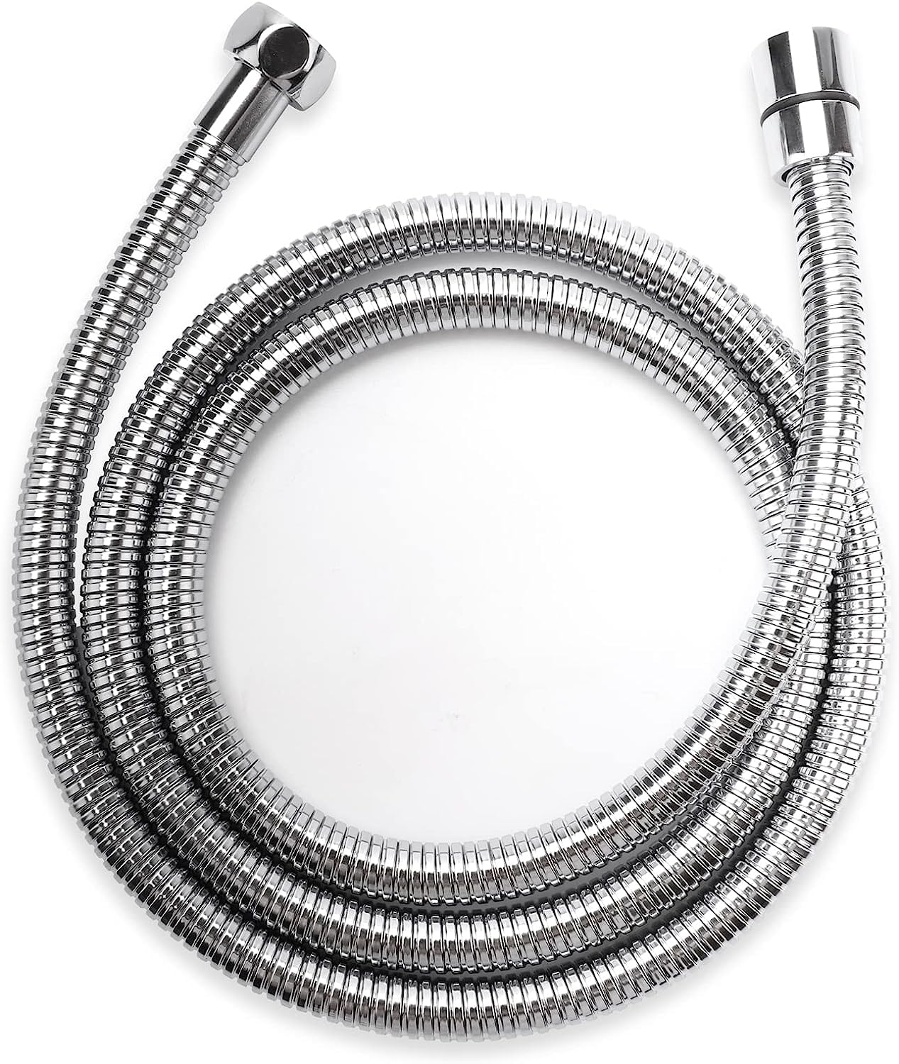 YEAUPE in Acciaio Inossidabile Flessibile doccia - Anti-perdita Tubo Doccia(G1/2 pollici, 160 CM),Anti Torsione,Ricambio Universale,Tutti i connettori in rame,per Rubinetti da Bagno,Cromato