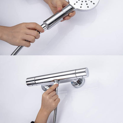 ONECE Tubo Flessibile Doccia 3 m in Acciaio Inox, Cavo Soffione Universale, Antitorsione, Adatto a Tutti i Soffione Doccia, Interfaccia Universale Standard G1/2, Cromato, Argento