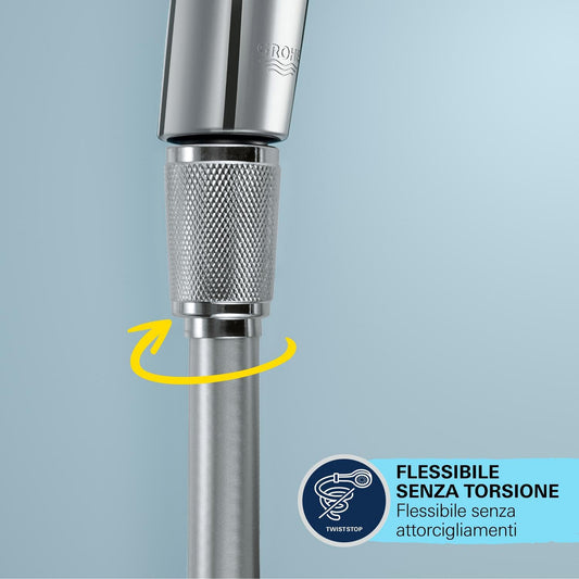 GROHE QUICKFIX VitalioFlex Comfort, Flessibile doccia, 1500mm, In metallo, 28743002
