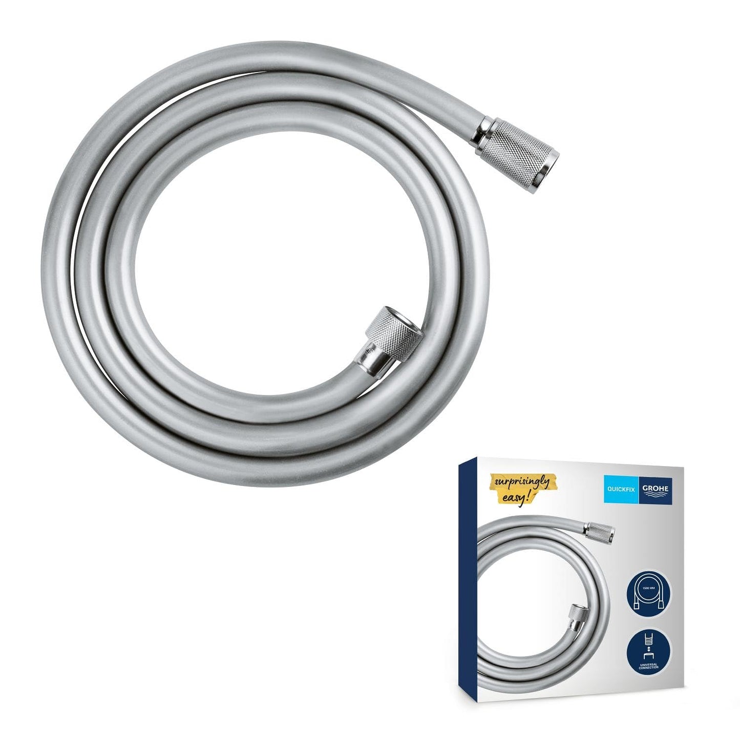 GROHE QUICKFIX VitalioFlex Comfort, Flessibile doccia, 1500mm, In metallo, 28743002