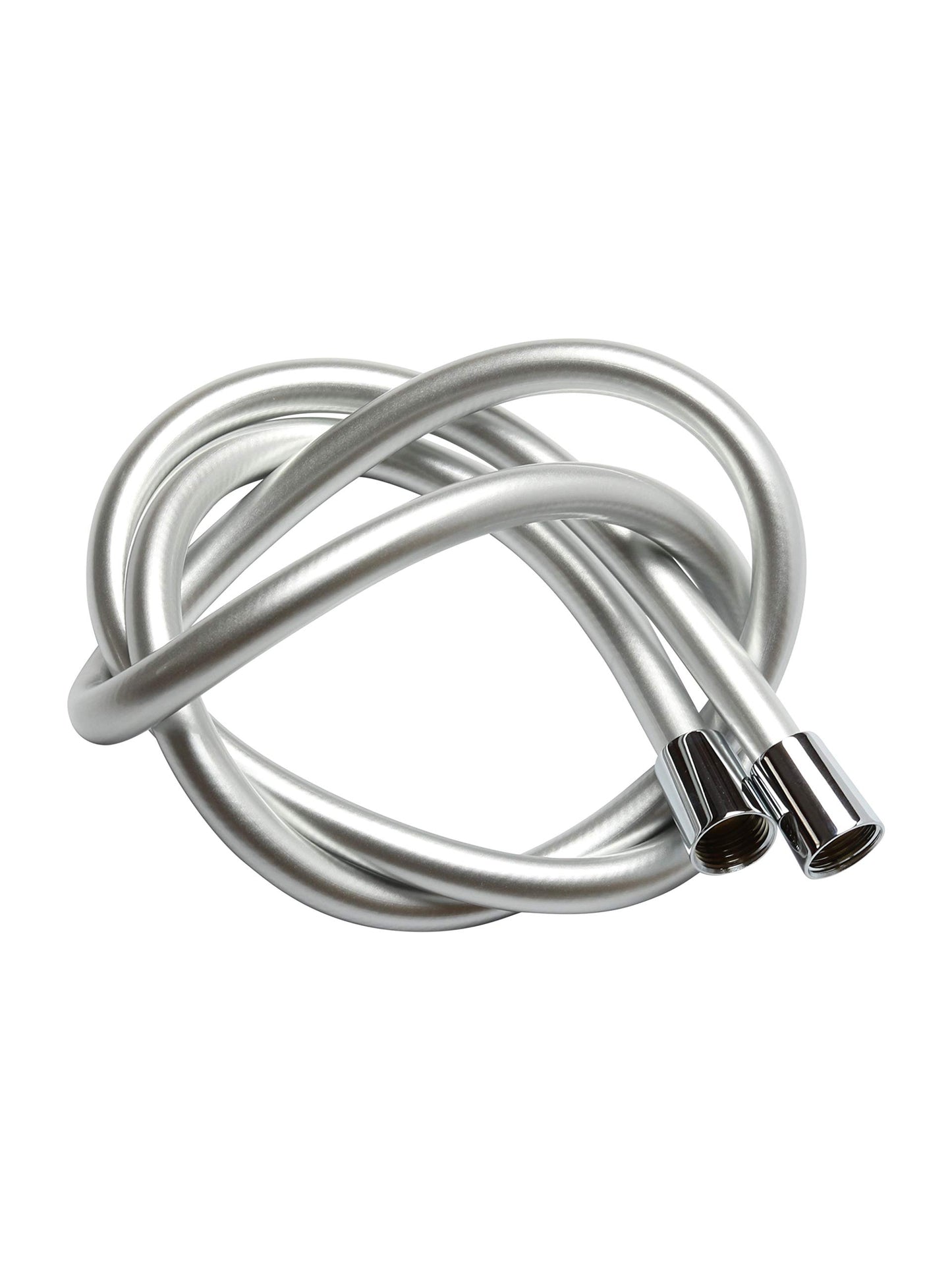 Yossee 1.5m Tubo Doccia Flessibile Argento PVC Di Ricambio Universale, Antipiega E A Prova Di Perdite E Resistente Ad Alta Temperatura Connettore In Ottone