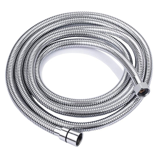 ONECE Tubo Flessibile Doccia 3 m in Acciaio Inox, Cavo Soffione Universale, Antitorsione, Adatto a Tutti i Soffione Doccia, Interfaccia Universale Standard G1/2, Cromato, Argento