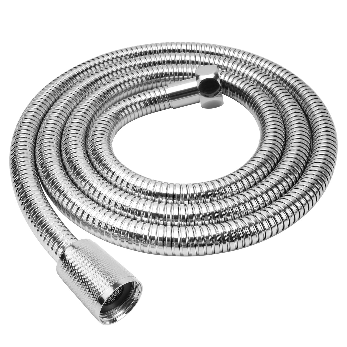 YEAUPE in Acciaio Inossidabile Flessibile doccia - Anti-perdita Tubo Doccia(G1/2 pollici, 160 CM),Anti Torsione,Ricambio Universale,Tutti i connettori in rame,per Rubinetti da Bagno,Cromato